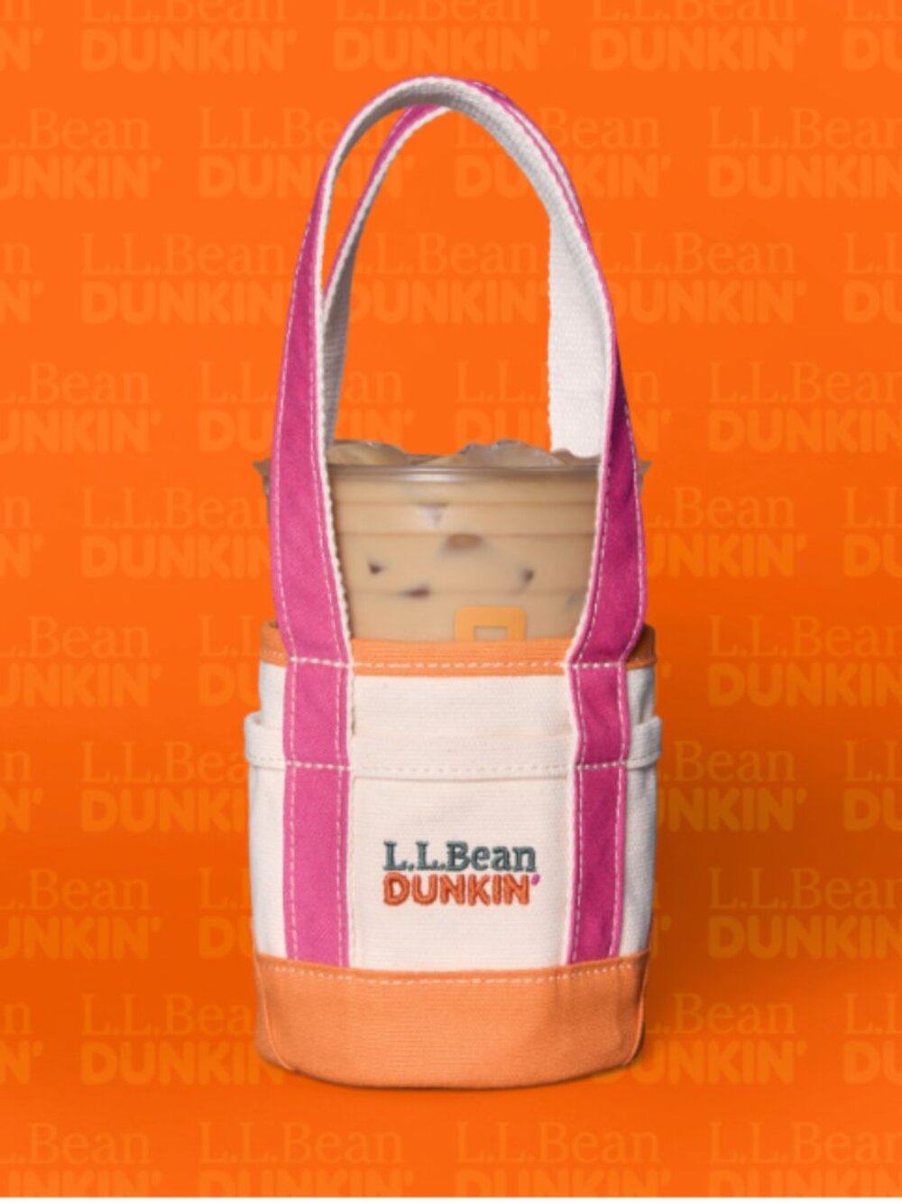 NWT Dunkin’ x L.L.Bean Limited Mini Boat Tote Drink Holder Sold Out